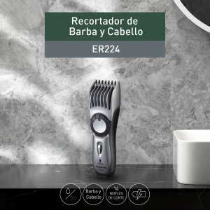 Recortador de Barba y Cabello ER224 Niveles de Cortes