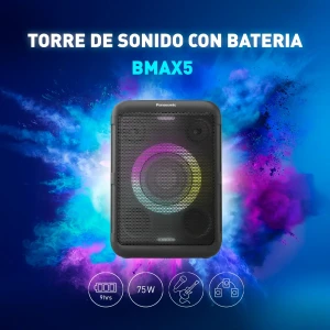 Torre de Sonido Portátil de 75W RMS SC-BMAX5WW-K