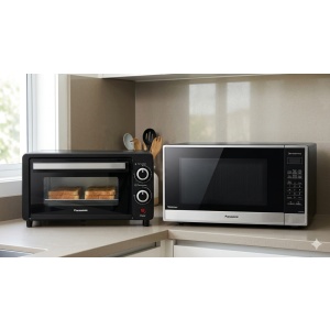 Combo Microondas Inverter Flat & Wide SF564 y un Horno Tostador de 9L H900